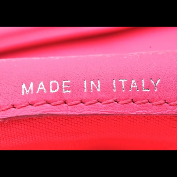 Authentic CHANEL lamb skin cambon line CC logo long wallet crossbody black - Picture 11 of 17